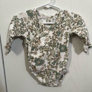 Kate Quinn Floral Kimono One Piece - Green wildflowers